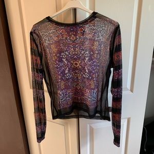 New York & Co. long sleeve, see though shirt. XL